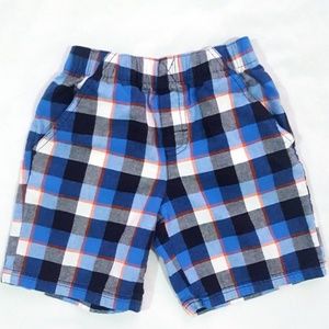 Okie Dokie boys shorts size 4 plaid blue kids